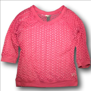 Women's Tru Self Pink Long Sleeve Tee XL